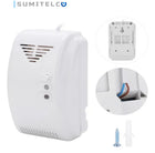 DTX sensor gas inalámbrico detalle vista frontal alarma 433MHz