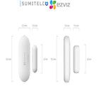 EZVIZ T2C sensor magnético vista de componentes para puerta