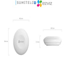 EZVIZ T3C botón emergencia vista frontal sensor inalámbrico WiFi