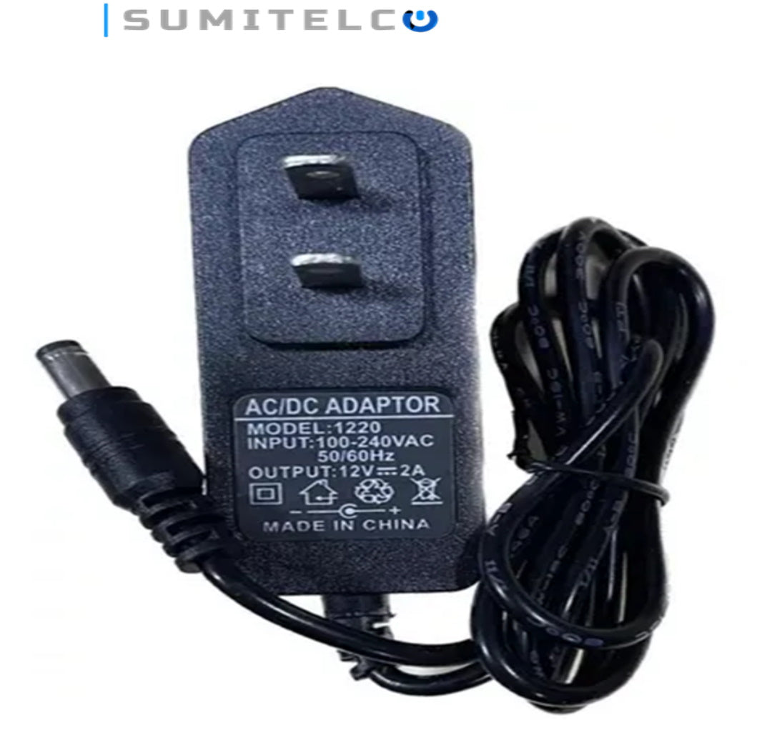 ADAPTADOR DE PODER 12V 2AM TIPO REGLETA CON LED