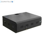 Gabinete de pared metálico con llave 31x35x15cm para redes y CCTV