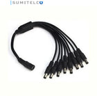 Cable pulpo corriente CCTV 1x8 distribuidor 12V para fuente central