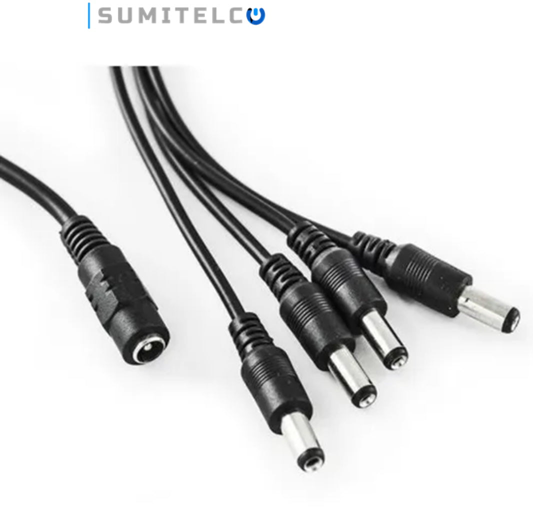 CABLE PULPO CORRIENTE CCTV 1X4