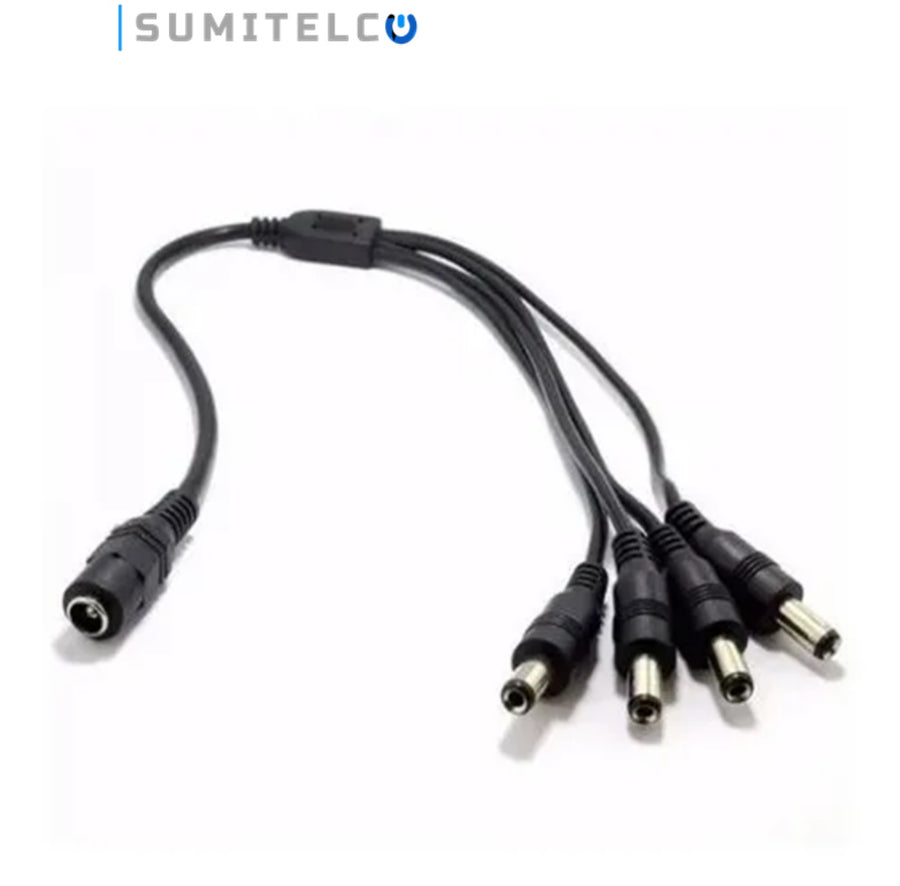 Cable pulpo corriente CCTV 1x4 distribuidor 12V para fuente central