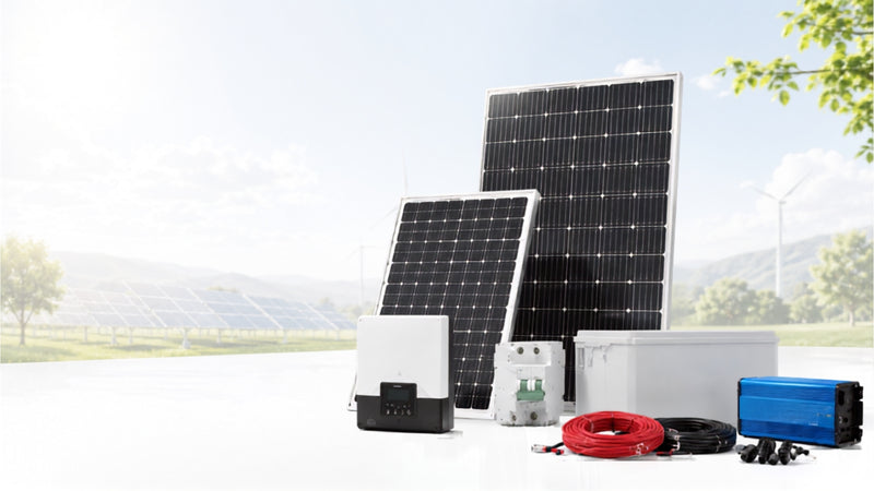 Paneles solares, inversor y baterías