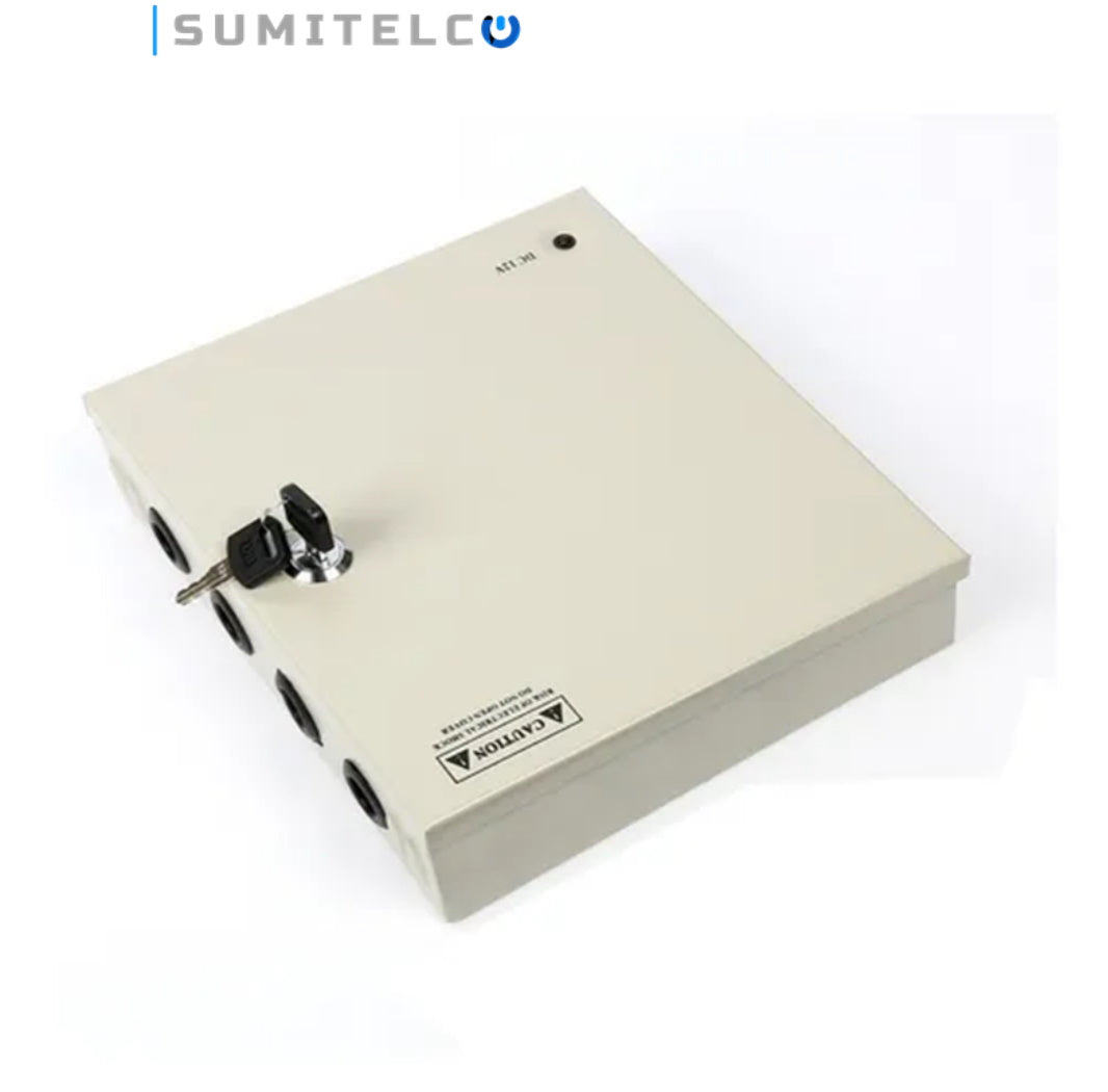 FUENTE CENTRALIZADA CCTV POWER SUPLLY 12V 10A