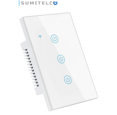Interruptor WiFi Tuya Smart 3 canales aluminio inteligente Colombia