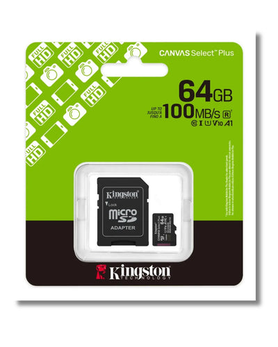 Micro SD Kingston, Tarjeta de Memoria 64GB