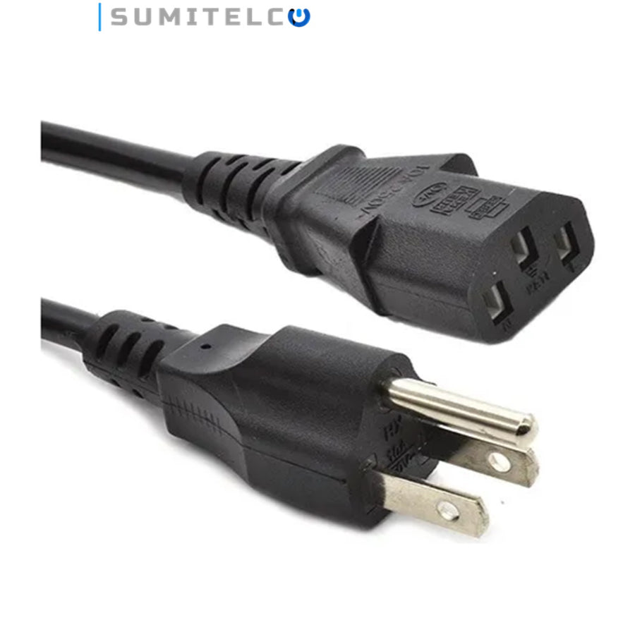 Cable de poder IEC C13 para DVR NVR grabadores CCTV seguridad Colombia