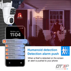 Cámara WiFi PTZ Exterior 8MP Doble Lente Litte SC-POD8 — Tuya Smart