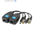 Balun RJ45 detalle conexión para transmisión video por UTP CCTV