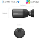 EZVIZ BC1C contenido del kit cámara exterior inalámbrica con soporte magnético